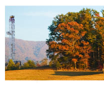 Pasture with rig